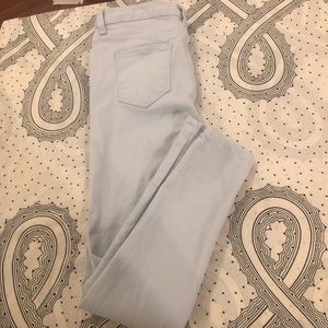 Petite pastel/light blue super skinny jeans